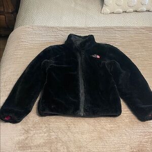 The North Face Kids Reversible Vibrant Pink and Black Puffer Jacket